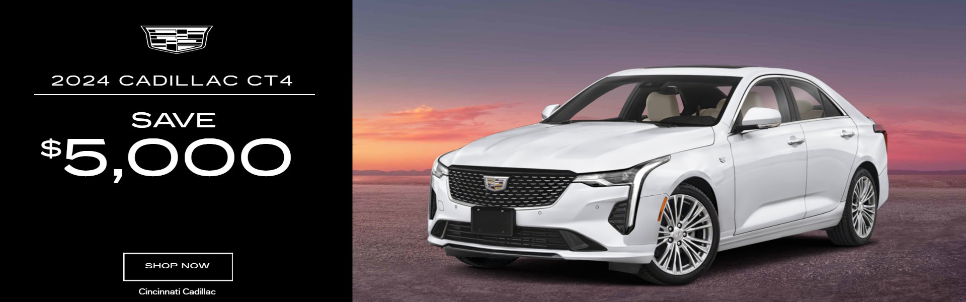 WHITE 2024 CADILLAC CT4