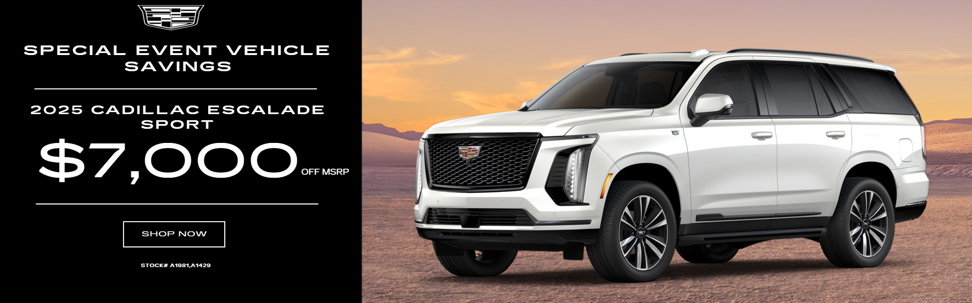 2025 Cadillac Escalade Sport