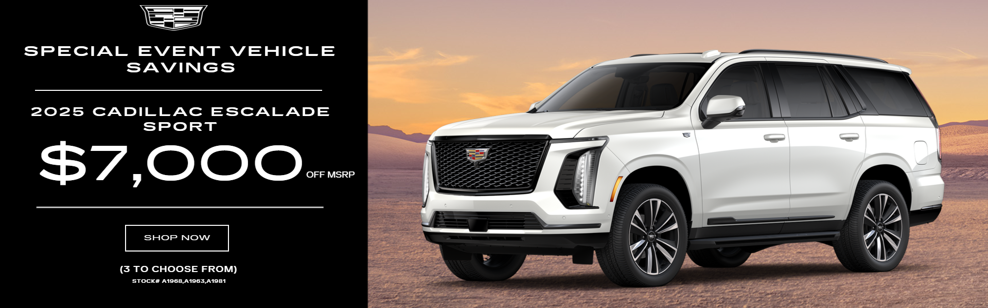2025 Cadillac Escalade Sport