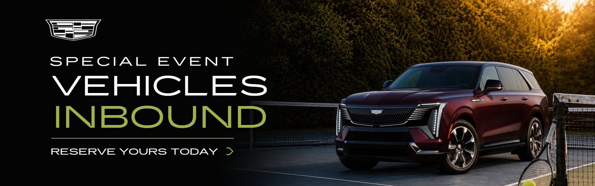Special Event Vehicles Inbound